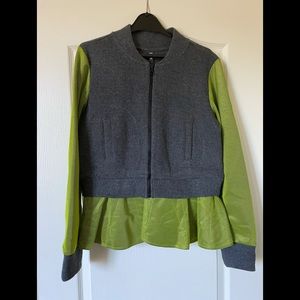 Katie and Judith by IT grey green jacket